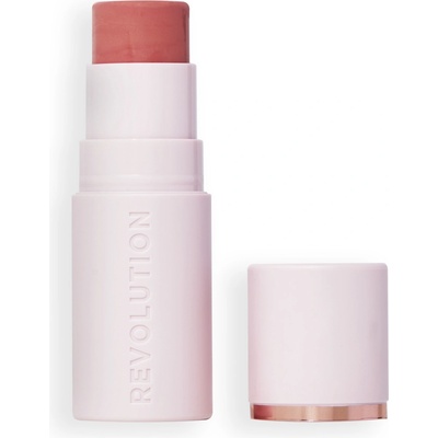 Makeup Revolution Skin Silk Blush Stick krémová lícenka v tyčinke Peachy Pink 4,5 g
