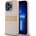 DKNY Repeat Pattern Tonal Stripe Leather Hard Case - дизайнерски кожен кейс за iPhone 14 Pro Max (розов)