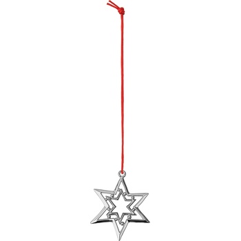 Rosendahl Karen Blixen Коледна украса звезда 8 см, сребриста (33105)