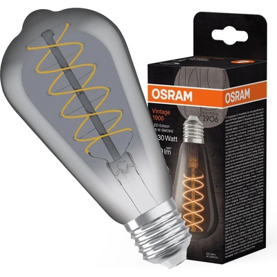 Osram ST64 Edison E27 7,8W = 30W 360 lm 1800K teplé kouřové vlákno stmívatelné Vintage 1906