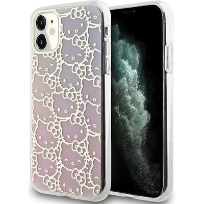 Hello Kitty Кейс Hello Kitty IML Gradient Electrop Crowded Kitty Head за iPhone 11 / Xr, розов (Hel000077-0)