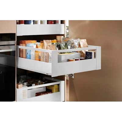 Blum K-Blum Merivobox zásuvka E reling 500 mm/40 kg biela vnútorný reling