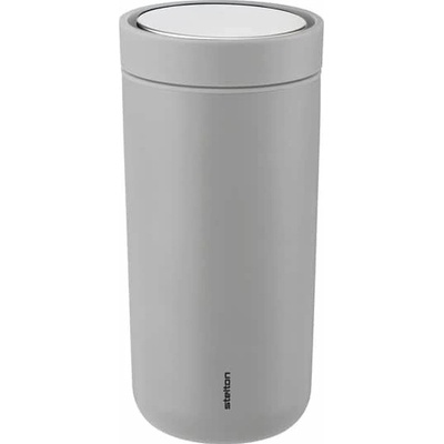 Stelton Nerezový termohrnček To Go Click Light Grey 400 ml