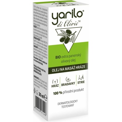 GREEN LIFE SRL YARILO di Olivio olej na masáž hráze 30 ml