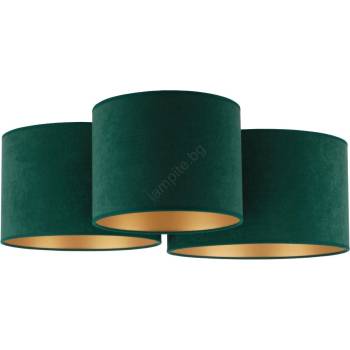 Image 1 of Duolla - Плафон ROLLER TRIO 3xE27/60W/230V зелен/златист (DU600354)