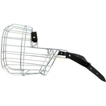 Chopo Náhubek kovový Německý ovčák sport pes chrom 130 x 150 x 120 mm