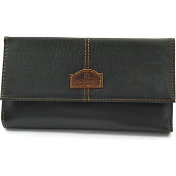 Čašnícka peňaženka štepovaná čierna
