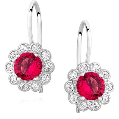Olivie Russo detské strieborné náušnice RUBY 1632