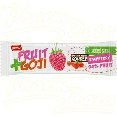 SunVita Fruit Goji ovocná tyčinka malina 30 g