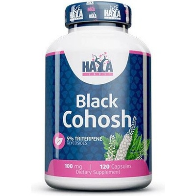 Haya Labs Black Cohosh 100 mg ploštičník strapcovitý, 120 kapsúl