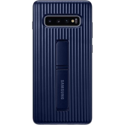 Samsung Protective Stand Cover EF-RG975CB - оригинален хибриден кейс за Samsung Galaxy S10 Plus (тъмносин)