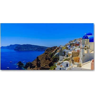 Foto obraz sklenený horizontálny Santorini Grécko 100x50 cm