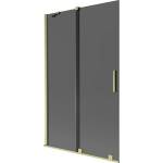 Mexen Velar параван за вана 2-крилен плъзгащ се 110 x 150 cm, графит, златен матов - 896-110-000-41-55 (896-110-000-41-55)