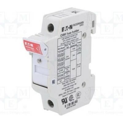 BUSSMANN CHM1DIU Zásuvka; 10,3x38mm; na přípojnici DIN; 32A; 690VAC; Póly: 1; IP20