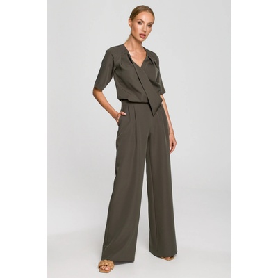 Made Of Emotion Woman's Jumpsuit M703 hnedá