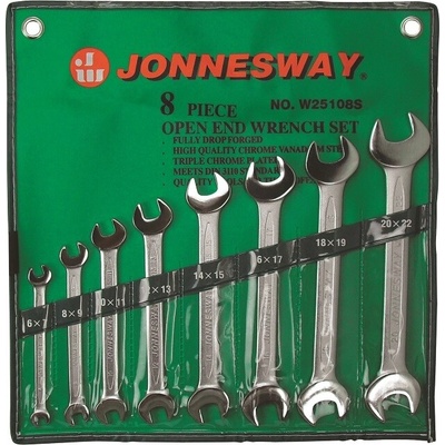 Jonnesway sada plochých klíčů, 6x7 - 20x22 mm 8 kusů W25108S