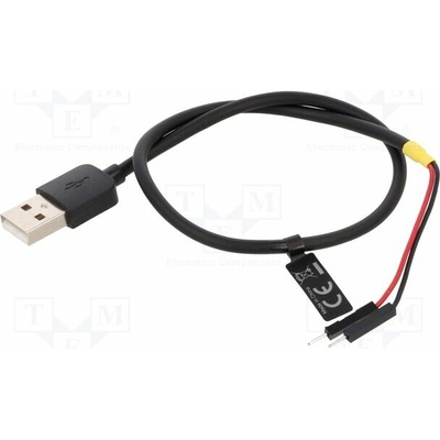 Delock 85402 USB A vidlice kolíkový konektor 1pin x2 0,3m černý
