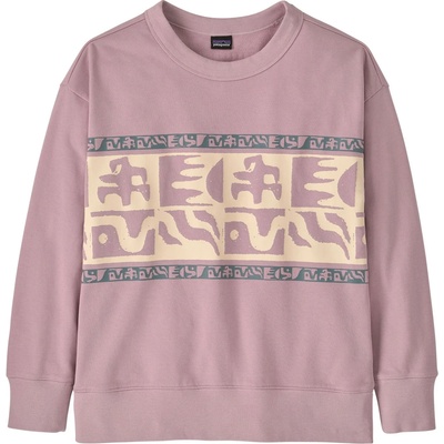 Patagonia Детски пуловер Patagonia Kid's Crew Sweatshirt Jumper - Mother Rays Band: Quiet Violet (704-5987-0213)