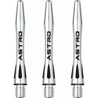 Winmau Astro hliník strieborné krátke