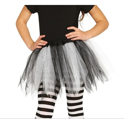 Fiestas Guirca Детска пола пачка, ТУТУ - черна/бяла 30 см