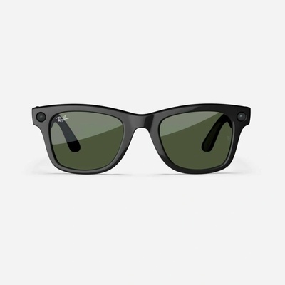 Meta Ray-Ban Wayfarer, AI okuliare, Shiny Black, G15 Green