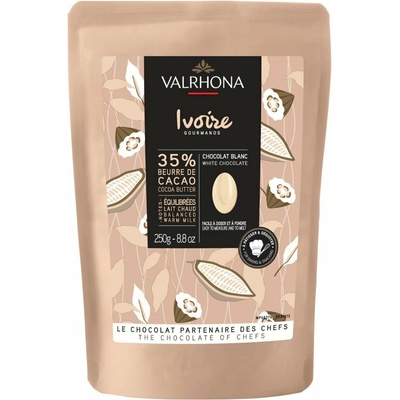Valrhona Feves Čokoláda Ivoire 35% 250 g