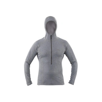 Tilak Mera s kapucí dark grey melange