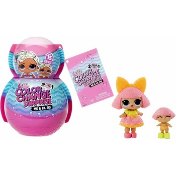 MGA LOL Surprise Color Change 2-in-1 Me & My Doll + Lil Sis