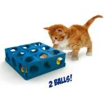 Georplast Играчка за котки TRICKY с 2 топки 25 x 25 x 9 см GEORPLAST Италия 10604