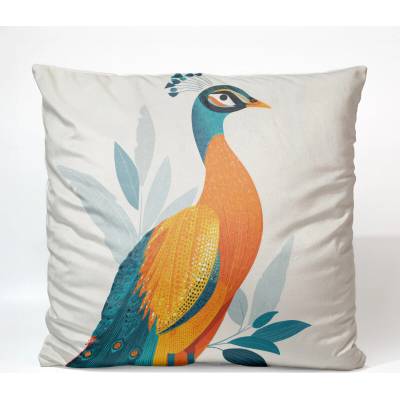 Takoy Zamatová elegantný páv-HT-00343 45 x 45 cm
