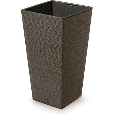 Prosperplast Květináč FURU SQUARE ECO WOOD 39,5cm kávový