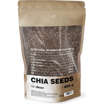 GymBeam Chia semínka 500 g – Zbozi.Blesk.cz