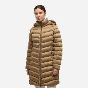 GEOX Светлокафяв дамски пухен джакет Geox Zosma Geox | Kafyav | ЖЕНИ | 50