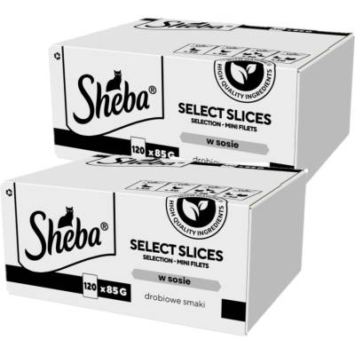 SHEBA Selection Select Slices Poultry Flavour Sachets 240x85 g