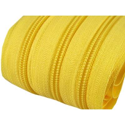 Zip spirálový 5 mm metráž pro jezdce typu POL 110 žlutá