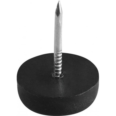 Jednoduché skluzavky s hřebíkem 1,4 mm, kolečko 15,3 mm, černé (1 sáček - 1000 ks)