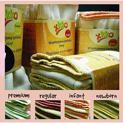 Kikko Vícevrstvé XKKO 4/8/4 Newborn NATURAL 6 ks