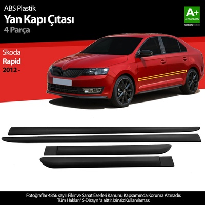 Plastové bočné ochranné lišty Škoda Rapid 2012+