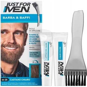Lot De 2 Colorations Just For Men Moustache & Barbe - M25 Blond Clair - Gel Neuf