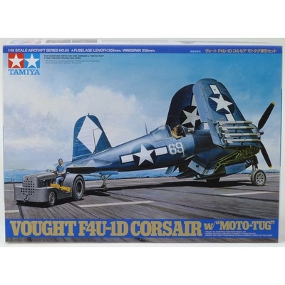 Tamiya 61085 F4U-1D Corsair w Moto-Tug 1:48