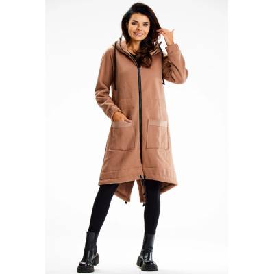 Infinite You Woman's Zip-up hoodie M333 Beige