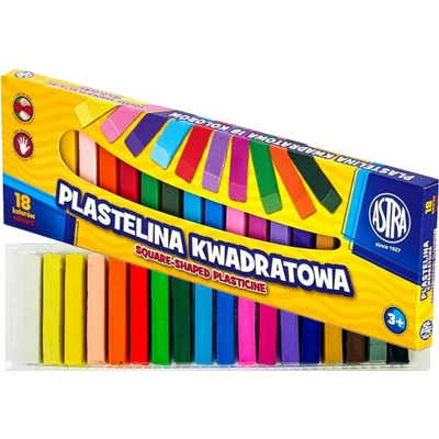 ASTRA Plastelína hranatá 18 barev