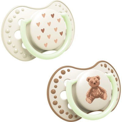Lovi Dudlík svítící silikonový dynamický Teddy Love 2ks
