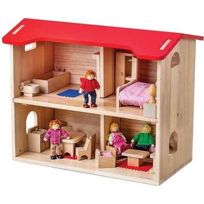 Bigjigs Toys Domček pre bábiky kompletný