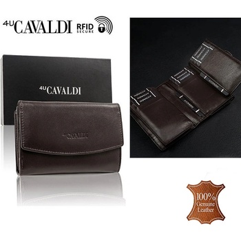 Cavaldi peňaženka dámska kožená DB 10 GCL 5913 dark brown
