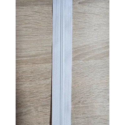 Zip bílý 3 mm metráž