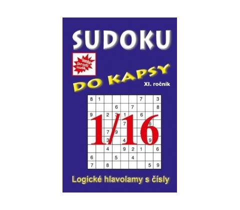 Sudoku do kapsy 1/2016 modrá