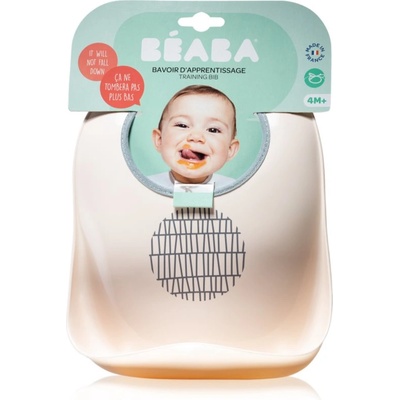 Beaba Training Bib 4 months+ лигавник Pink Grid