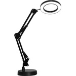 Platinet Настолна лампа 10W, 500Lm, гъвкава, 48x LED, настолна лампа за рисуване, 3x лупа, черна PDLD11 (PDLD11)