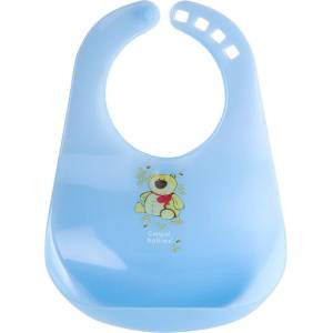 Canpol Пластмасов лигавник с джоб Happy animals (2/404C)